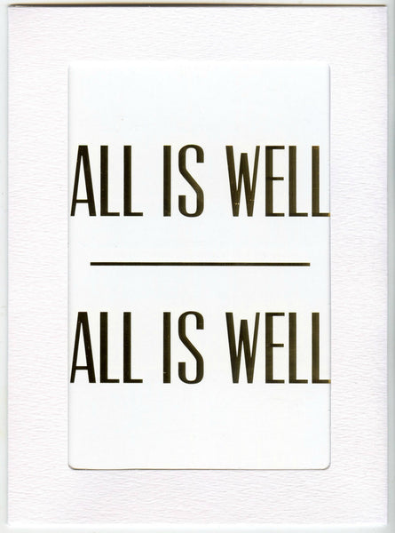 5" x 7" All is Well Cards