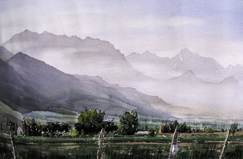 Original Watercolor - Along the Wasatch